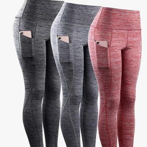 NWOT NELEUS Women's Yoga Pant Tummy Control High Waist Leggings w/Pockets